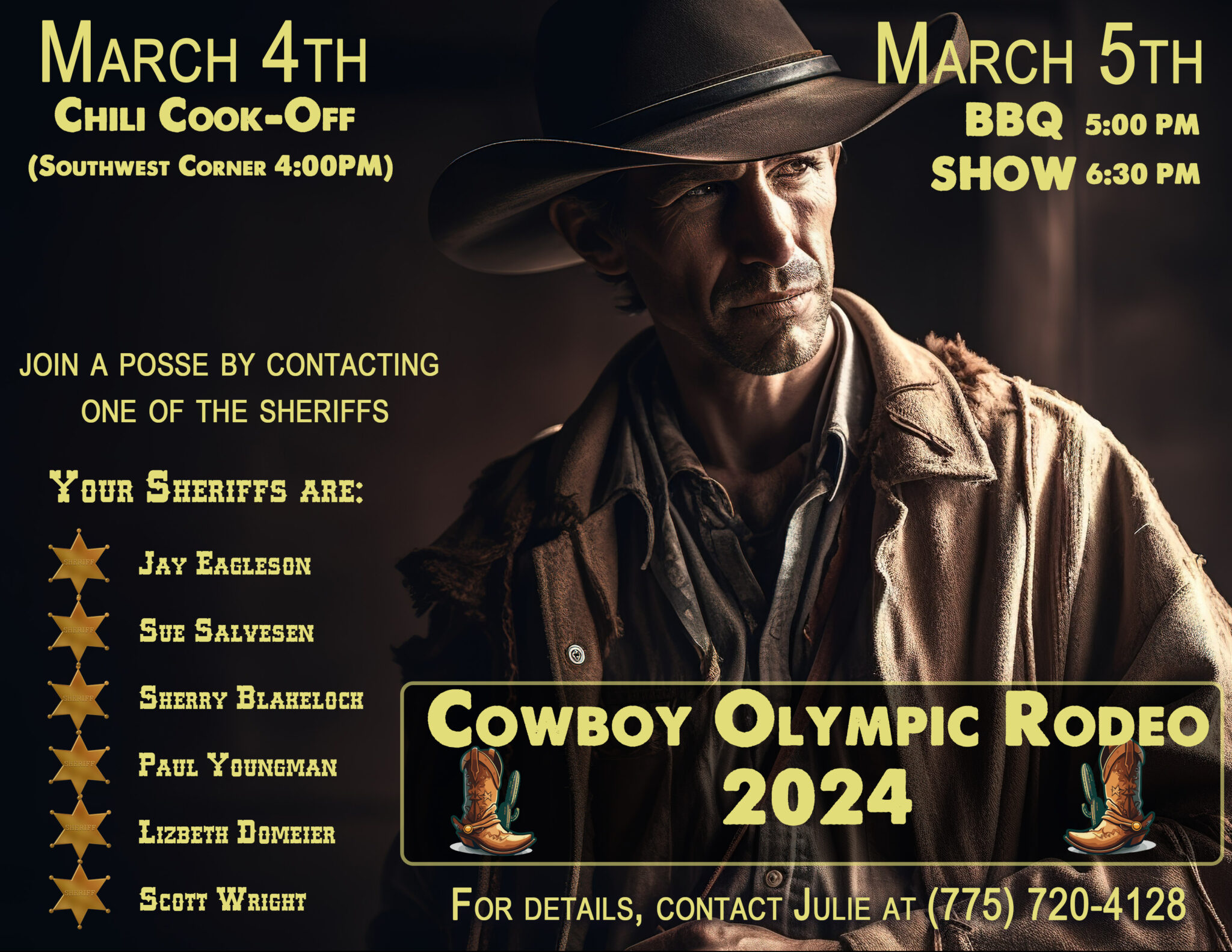 Cowboy Olympic Rodeo Concert and Dance » The Palms RV Resort